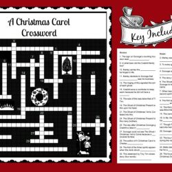 Christmas carol crossword answer key