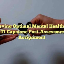 Ati mental health capstone assessment