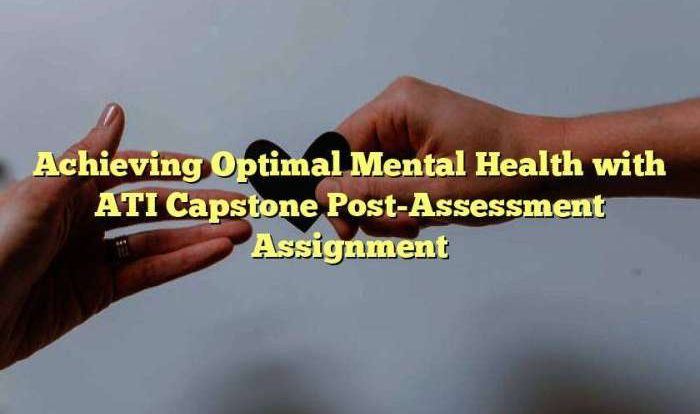 Ati mental health capstone assessment