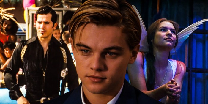 Romeo juliet leonardo dicaprio 1996 danes claire ending baz luhrmann fanpop julieta quotes character montagues which desktop 1024 wallpaper montague