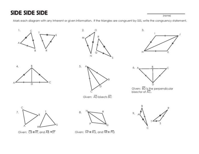 Unit 4 test congruent triangles answers