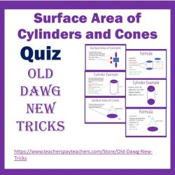 Surface area of pyramids and cones quiz